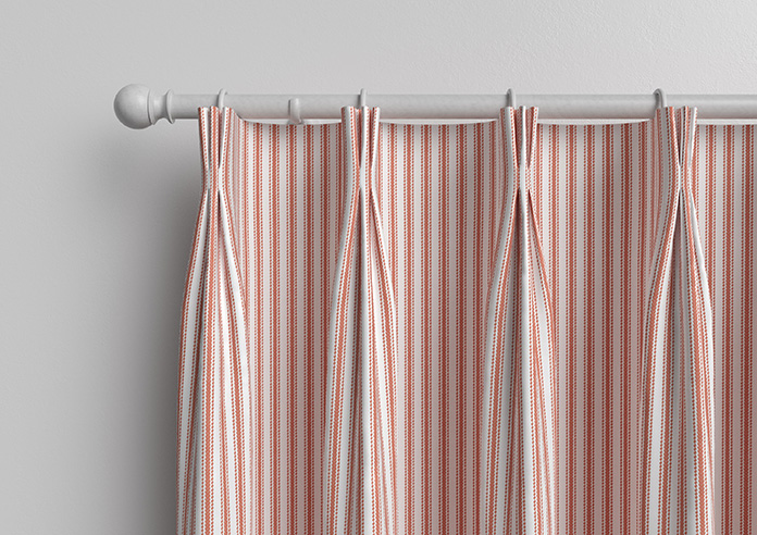 Lace Stripes, Toast Orange - Made to Measure Curtains - Image 11